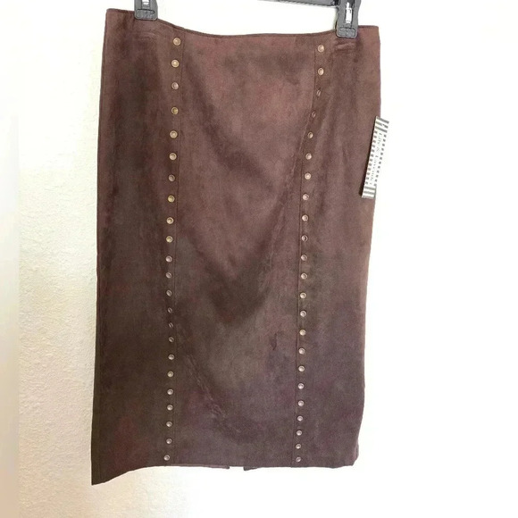 Lily&Lavender Brown Midi Skirt, Size 8 - Picture 2 of 9